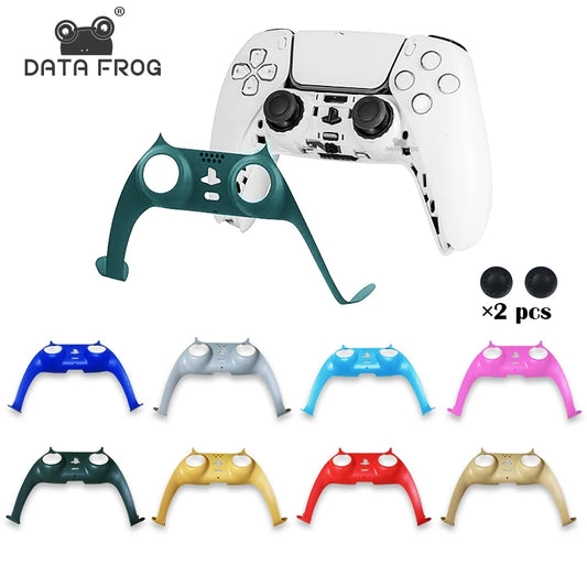 Data Frog Decorative Strip for PS5 Controller Handle Replacement DIY Shell Cover Case For Playstation 5 Gamepad Accessories