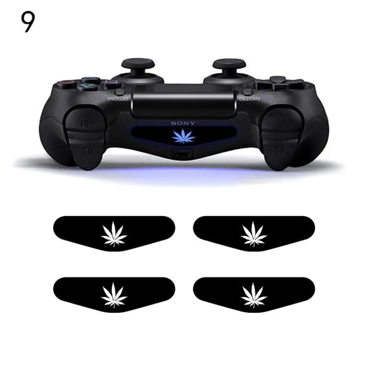 DATA FROG 4PCS LED Light Bar Sticker For PS4 Game Console Decal Skin Stickers For Playstation 4 Controller Accessories 2023